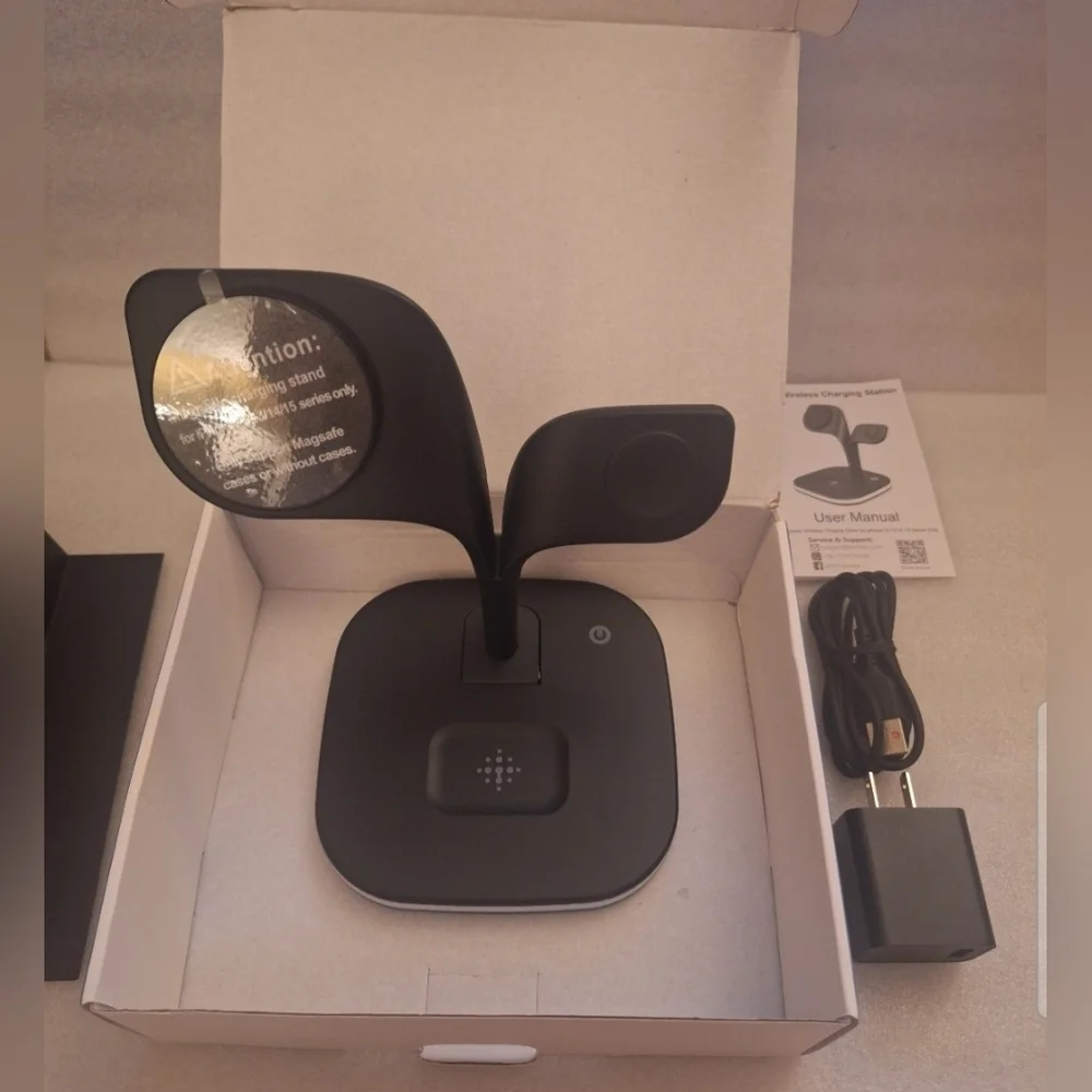 EXW Wireless Charging Station for Magsafe Charger,Charging Station Black